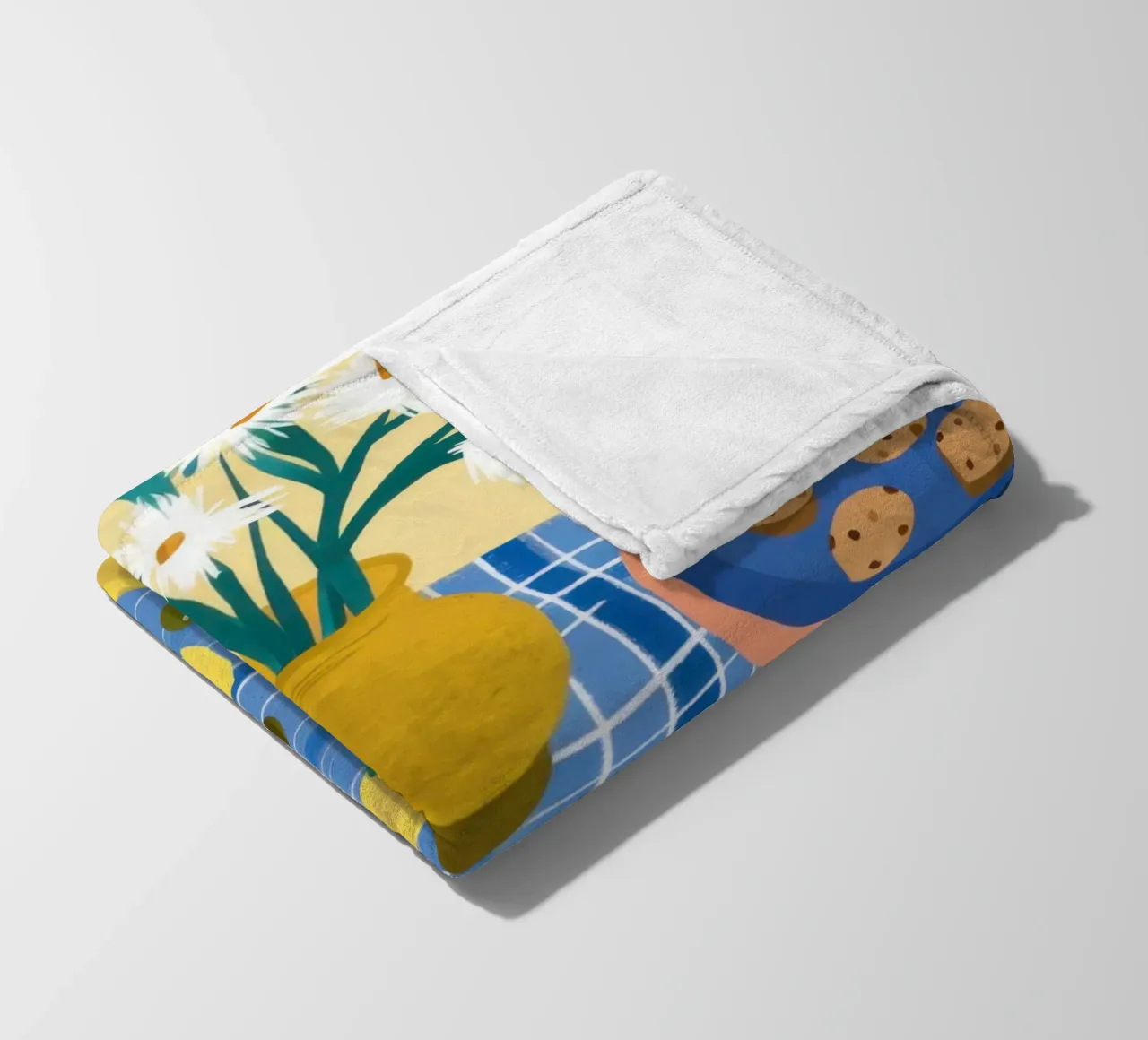 Eclectic Table of Joy fleece blanket by Flock Reverie