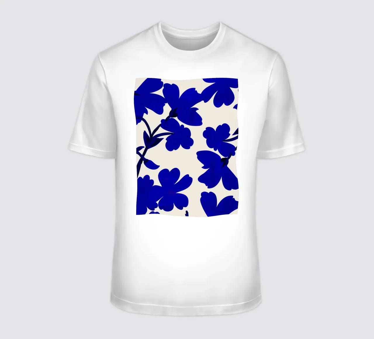 Fiori blu t-shirt da ThingDesign