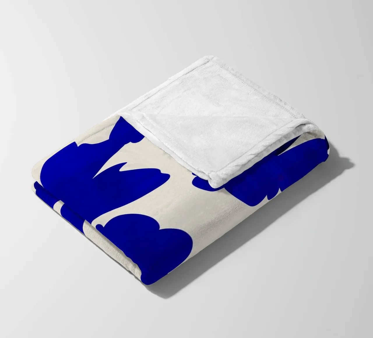 Fiori blu coperta in pile da ThingDesign