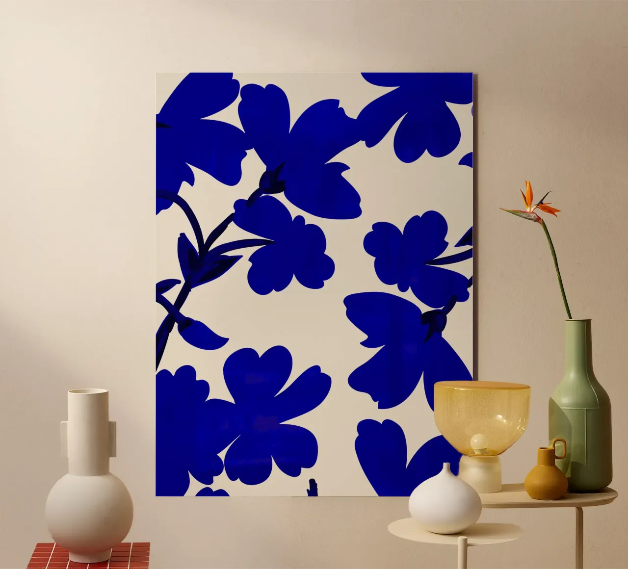 Fiori blu alluminio dibond da ThingDesign