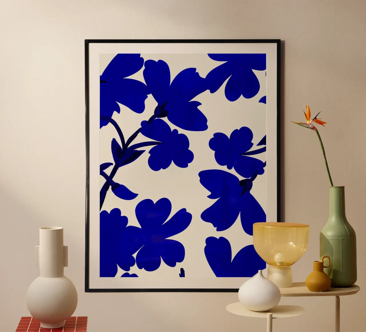 Fiori blu poster da ThingDesign
