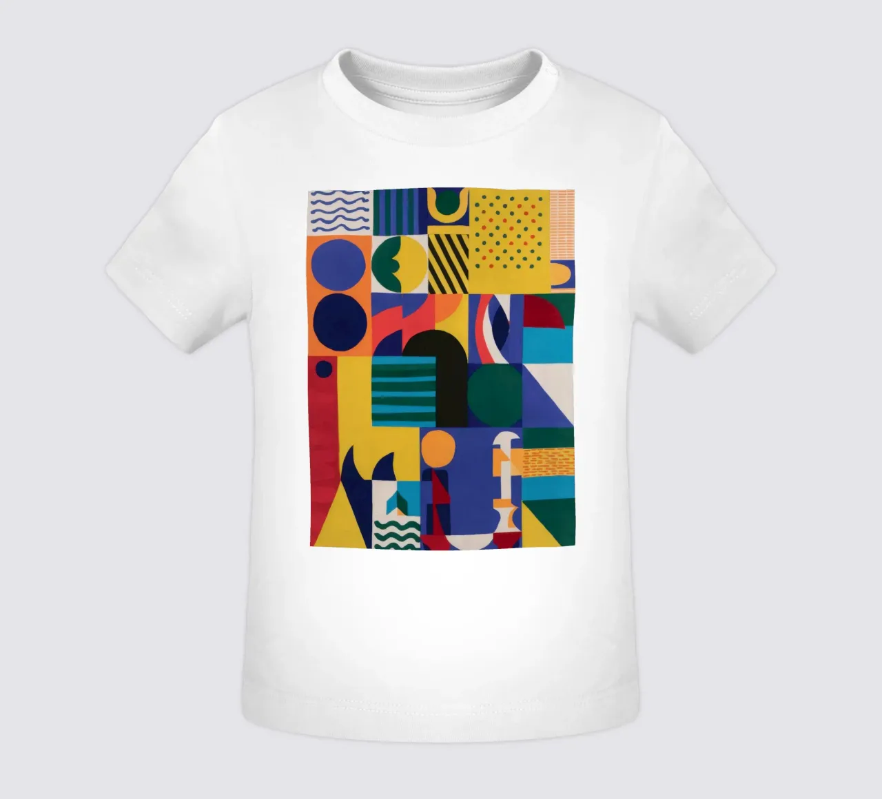 Joyeuse géométrie t-shirt pour bébé de Ink Pulse