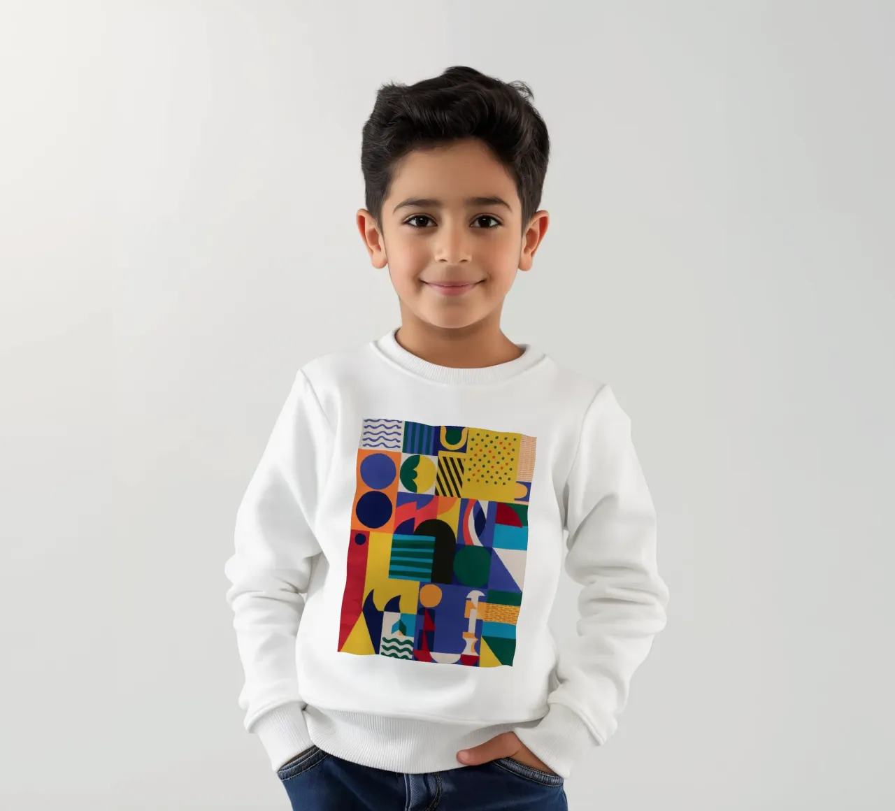 Giocare con la geometria felpa bambino da Ink Pulse