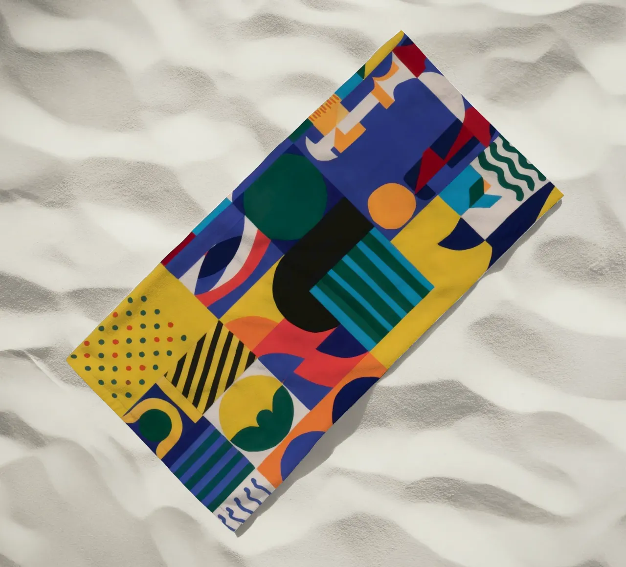 Giocare con la geometria telo mare da Ink Pulse