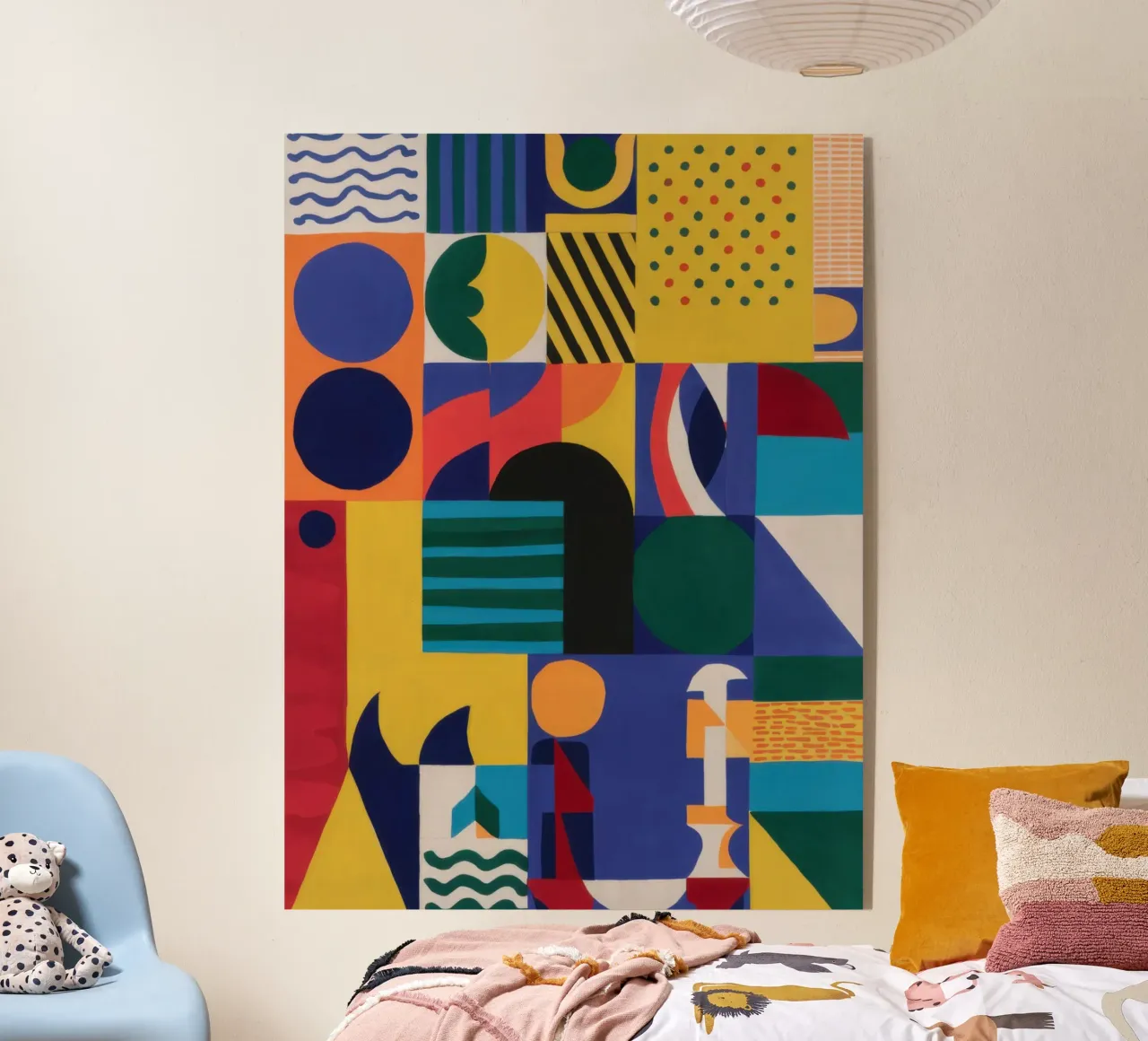 Geometric Joyride acrylic glass by Ink Pulse