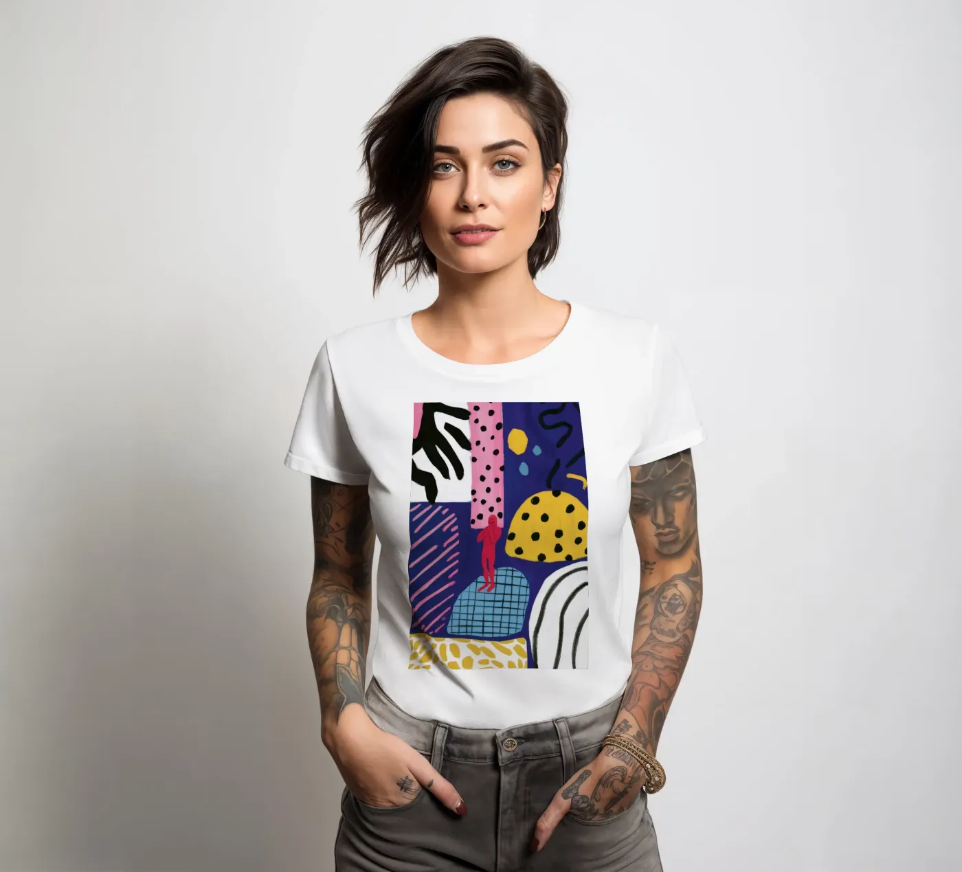 Boho-Patchwork-Spiel Frauen T-Shirt von Prism Ritual