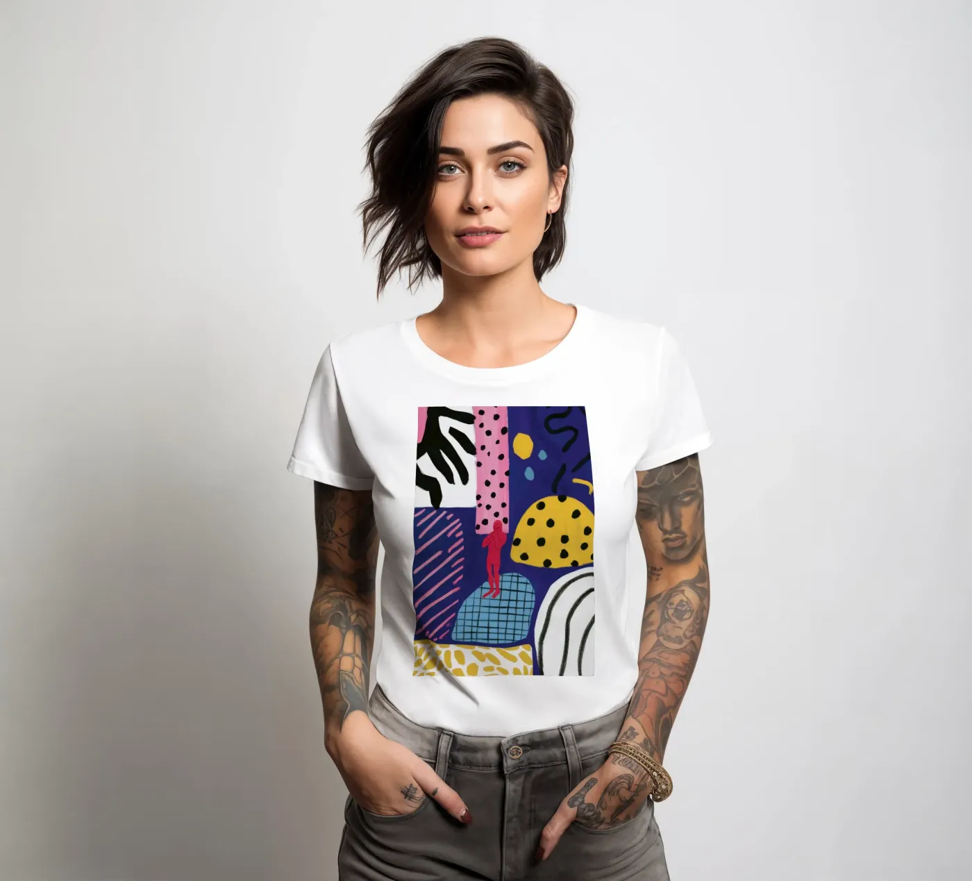 Gioco patchwork Boho t-shirt da donna da Prism Ritual