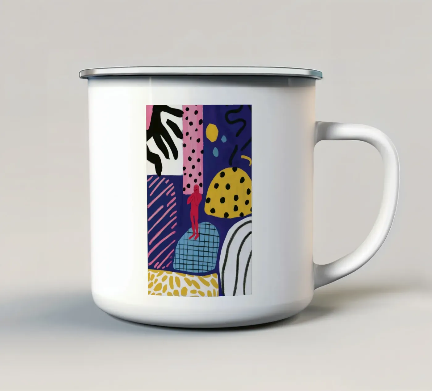 Boho Patchwork Play mug en émail de Prism Ritual