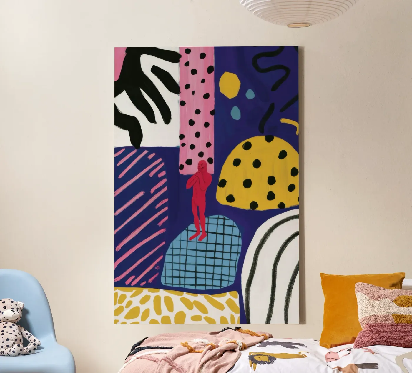 Boho Patchwork Play canvas van Prism Ritual