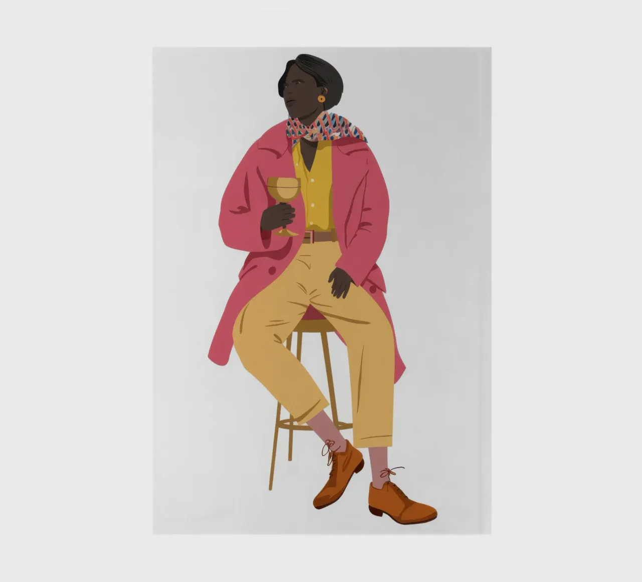 Dapper Thoughtful Poise notebook by Prism Ritual