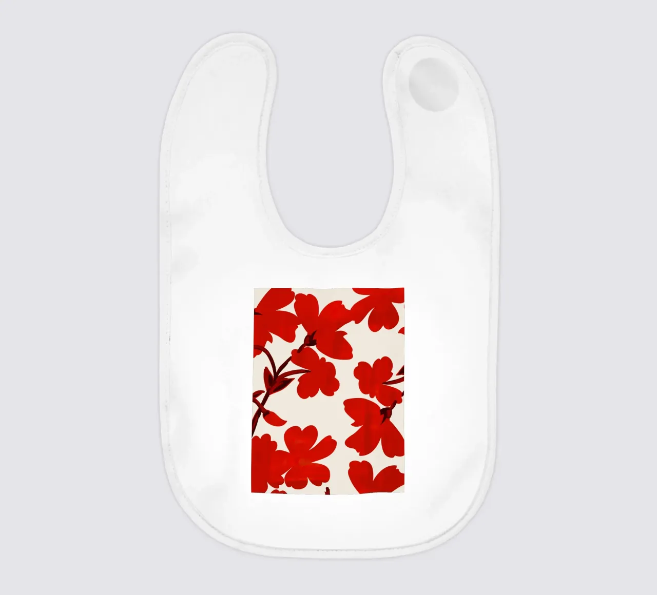 Fiori rossi bavaglino da ThingDesign