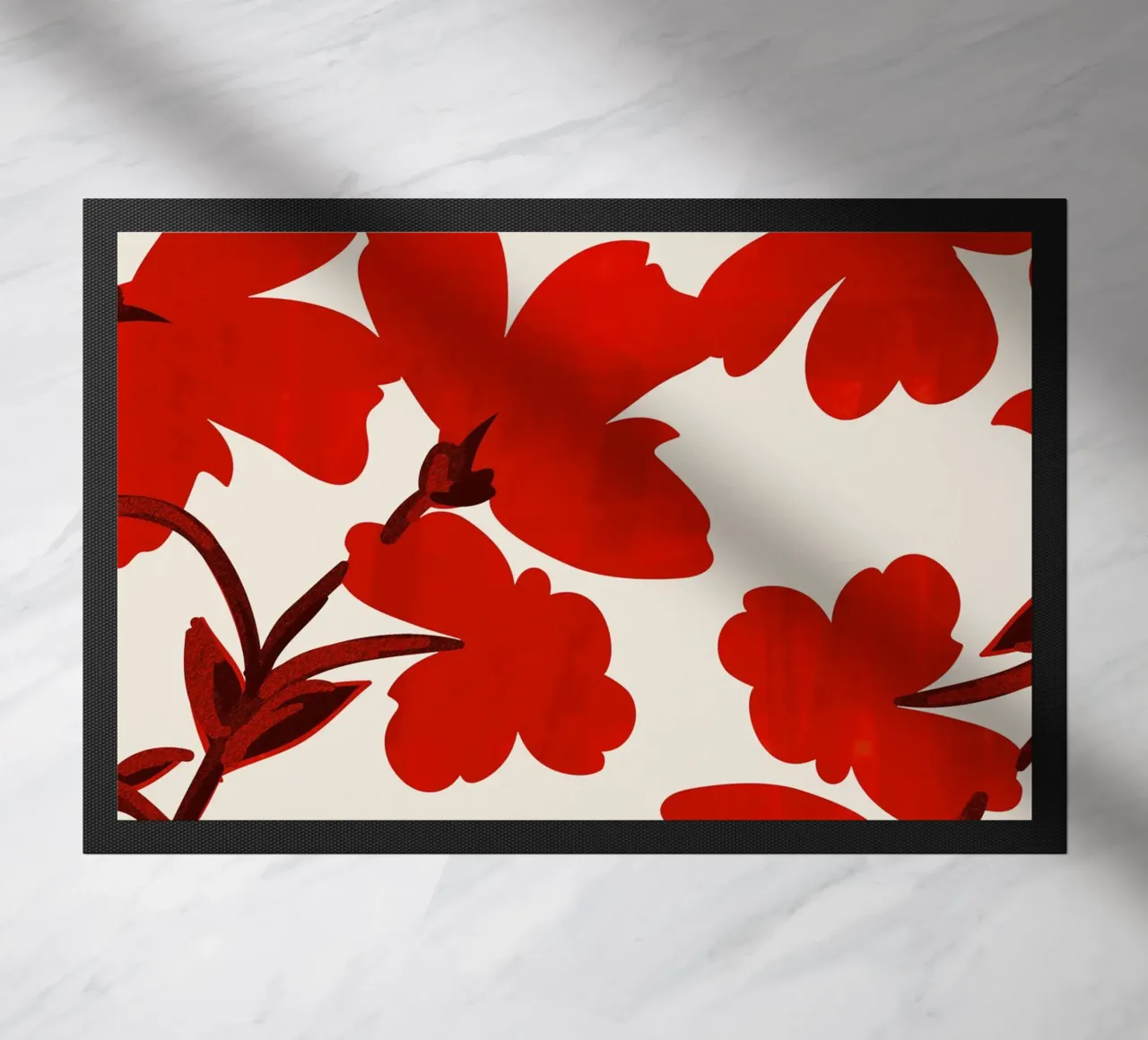 Fiori rossi zerbino da ThingDesign