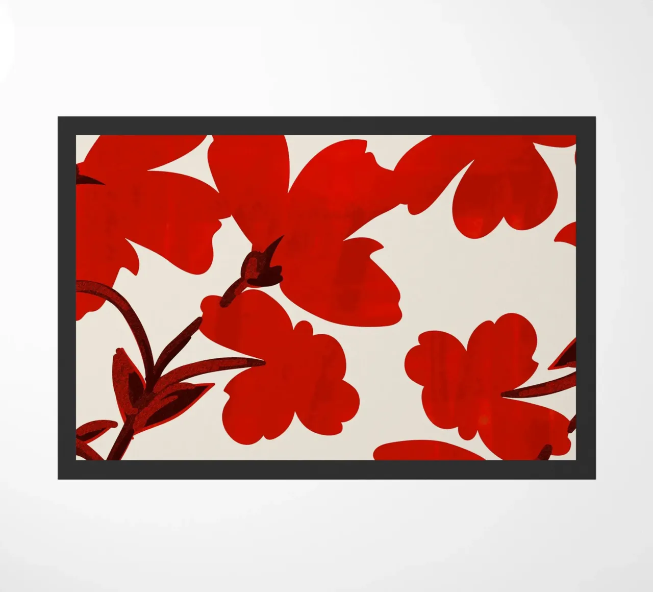 Fiori rossi zerbino da ThingDesign