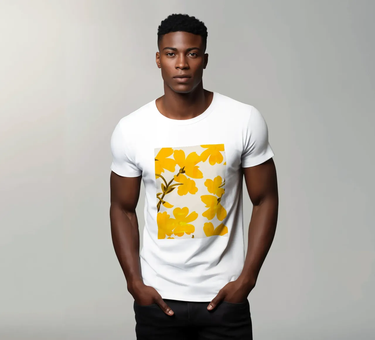 Fiori gialli t-shirt da ThingDesign