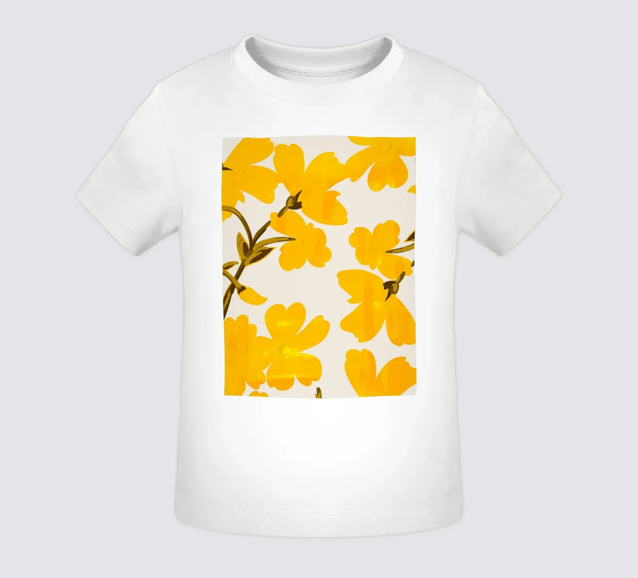 Fiori gialli maglietta neonato da ThingDesign