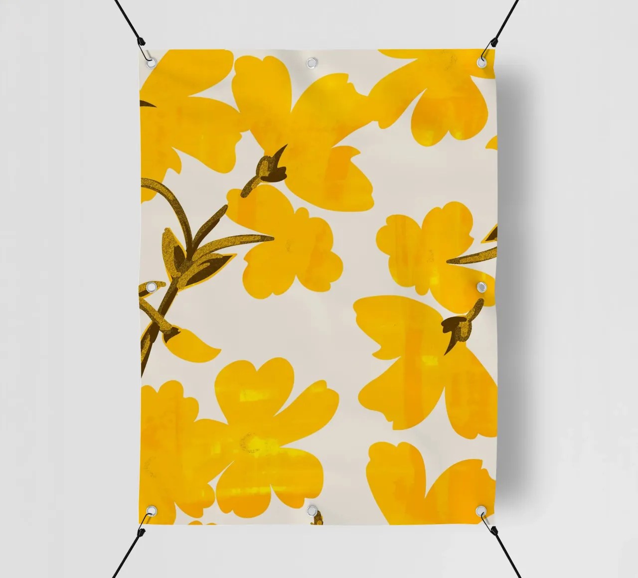 Fiori gialli telo in pvc da ThingDesign