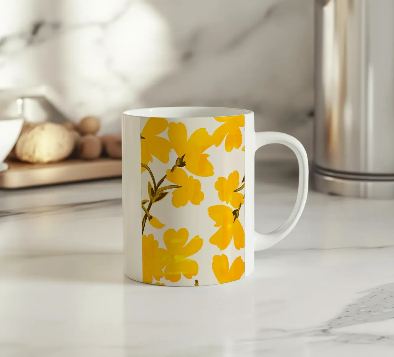 Fiori gialli tazza in ceramica da ThingDesign