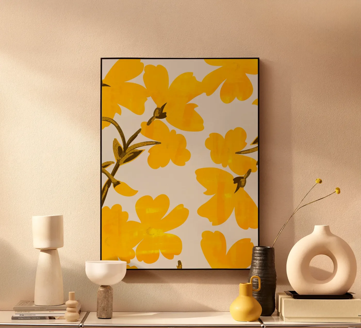 Yellow Flowers plexiglass da ThingDesign