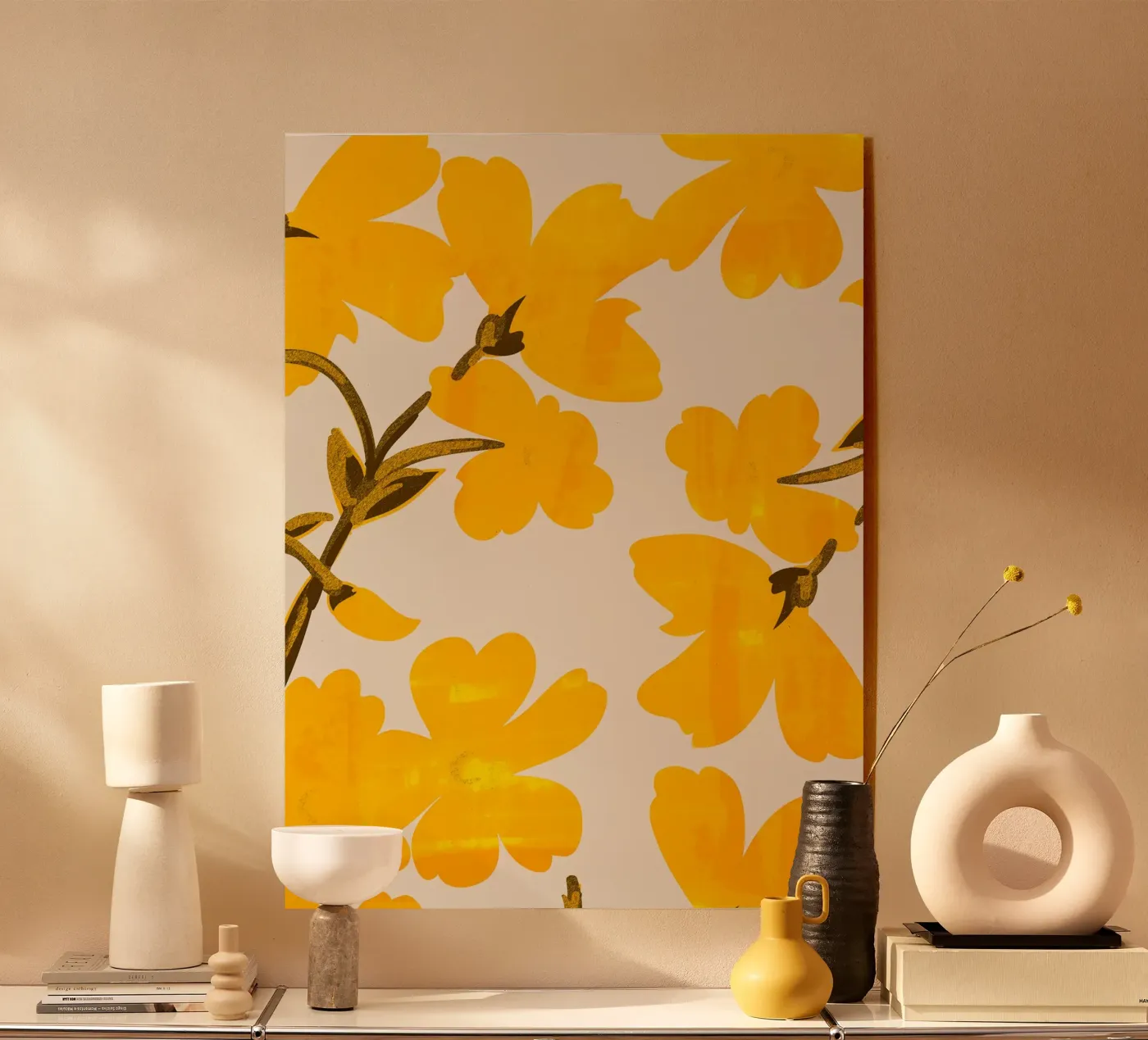 Yellow Flowers plexiglass da ThingDesign