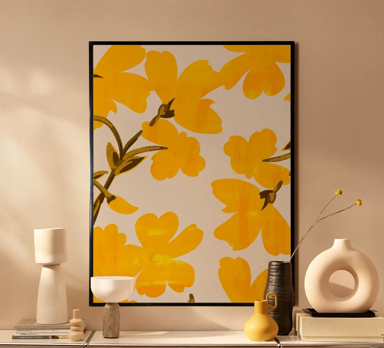 Fiori gialli carta hahnemühle da ThingDesign