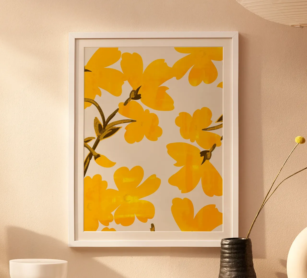 Fiori gialli carta hahnemühle da ThingDesign