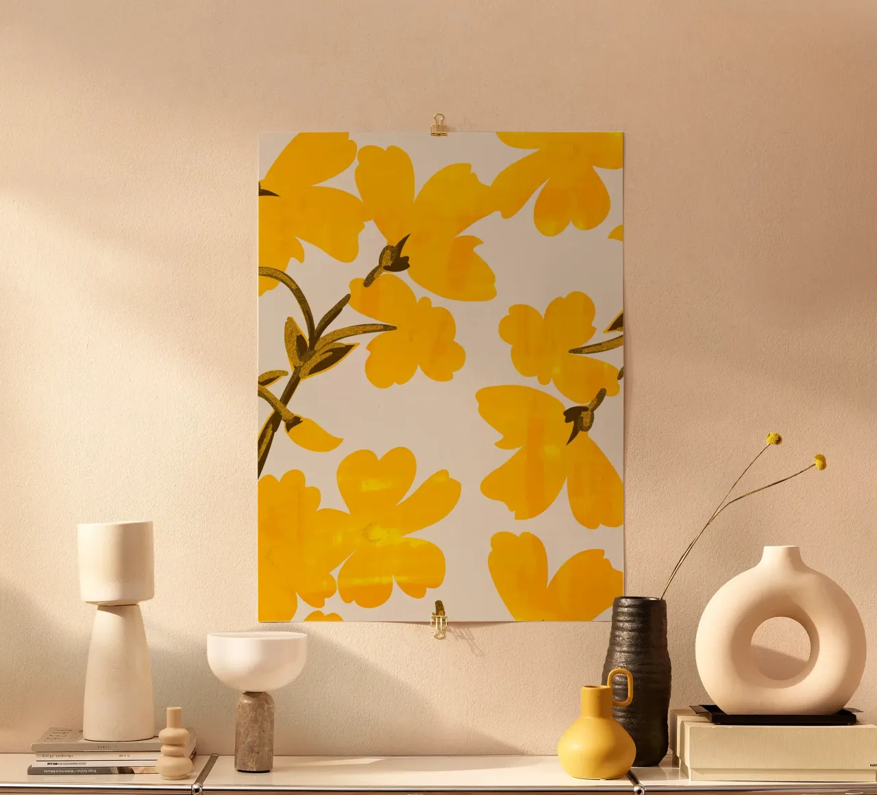 Fiori gialli carta hahnemühle da ThingDesign