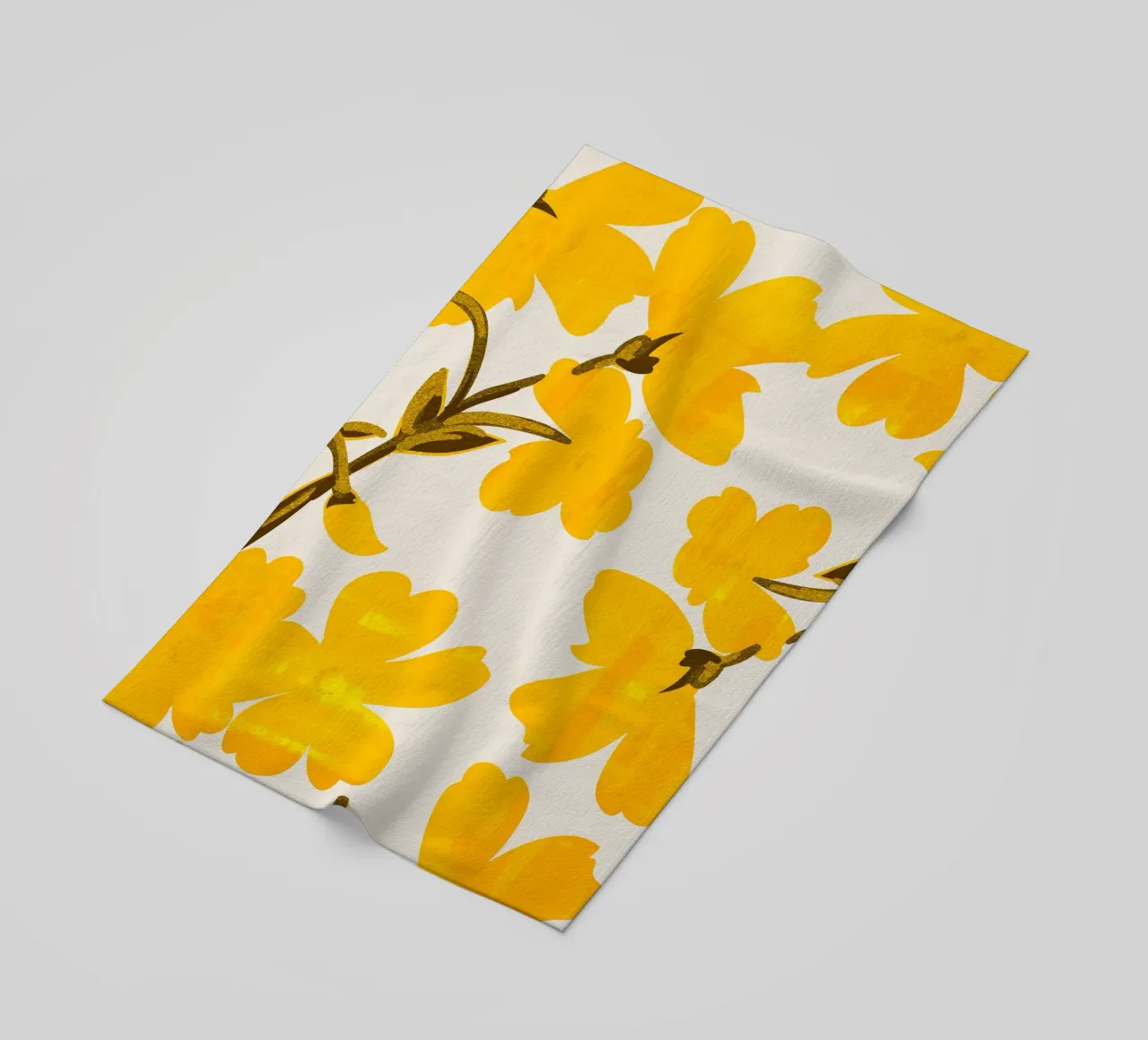 Fiori gialli telo mare da ThingDesign