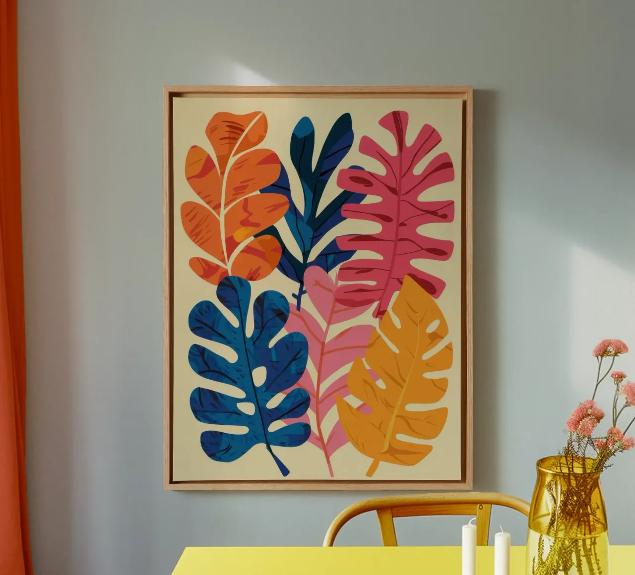 Jungle Crimson Cadence canvas by Prism Ritual