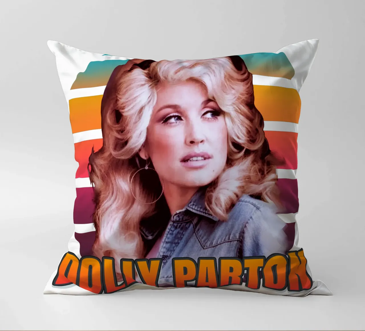 Dolly Parton vintage style cuscino da Lembayung art