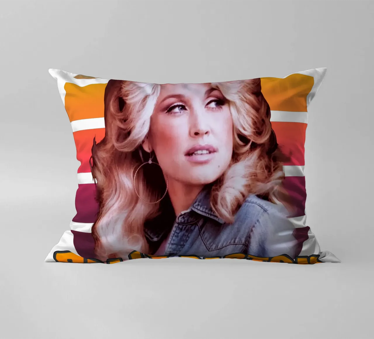 Dolly Parton vintage style cuscino da Lembayung art