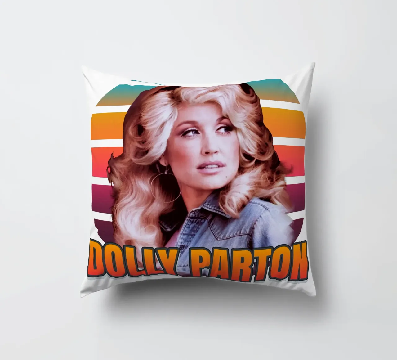 Dolly Parton vintage style cuscino da Lembayung art