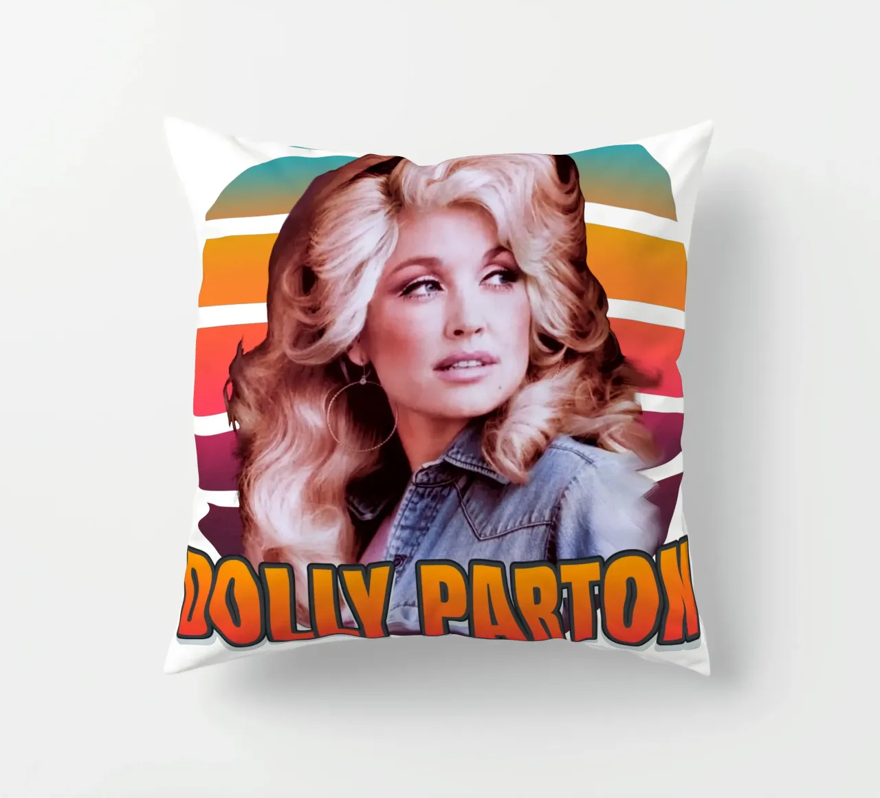 Dolly Parton vintage style cuscino da Lembayung art
