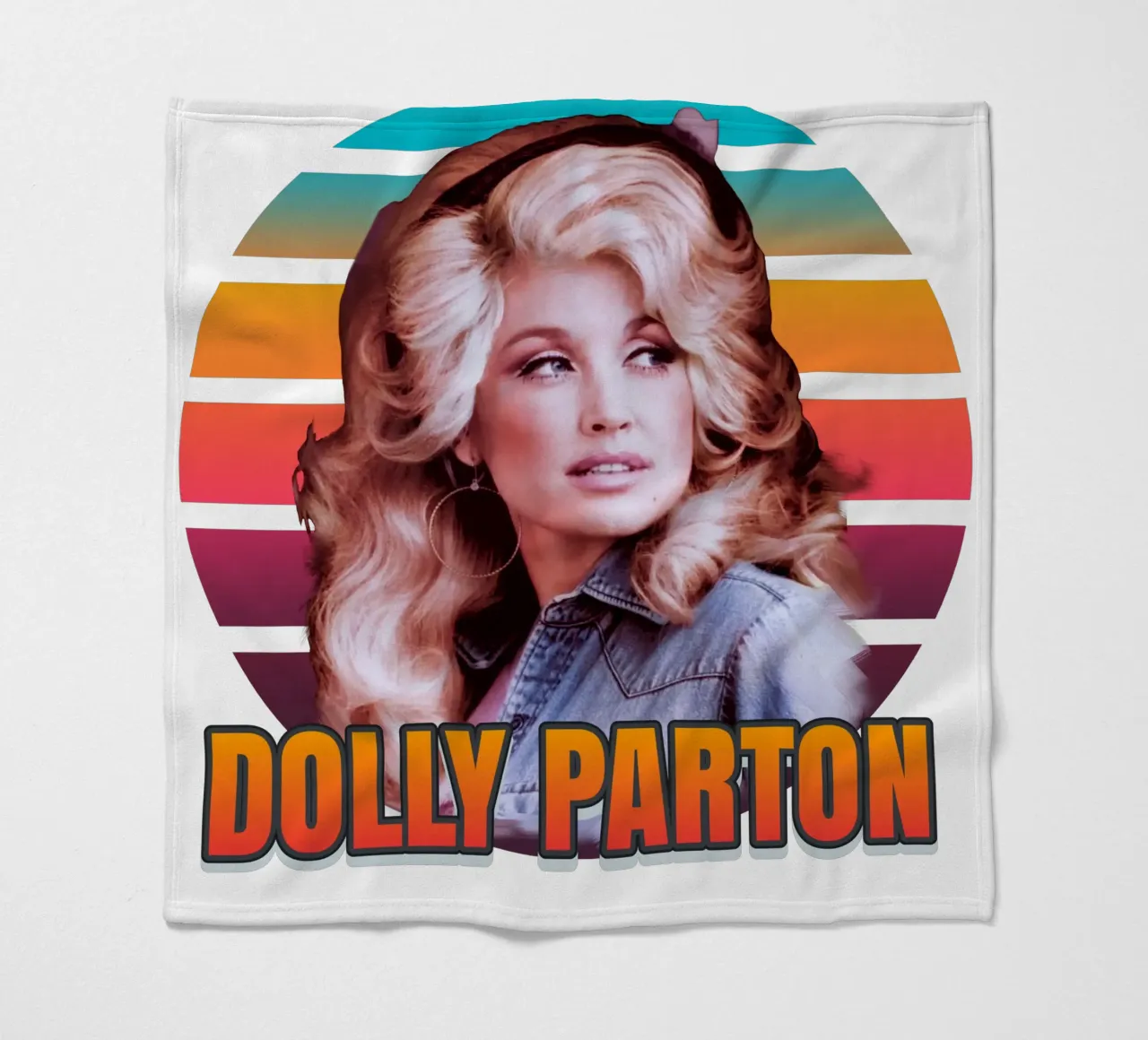 Dolly Parton vintage style coperta in pile da Lembayung art