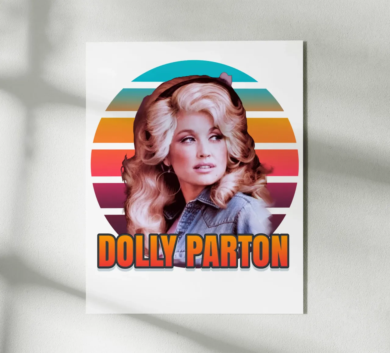 Dolly Parton vintage style plexiglass da Lembayung art