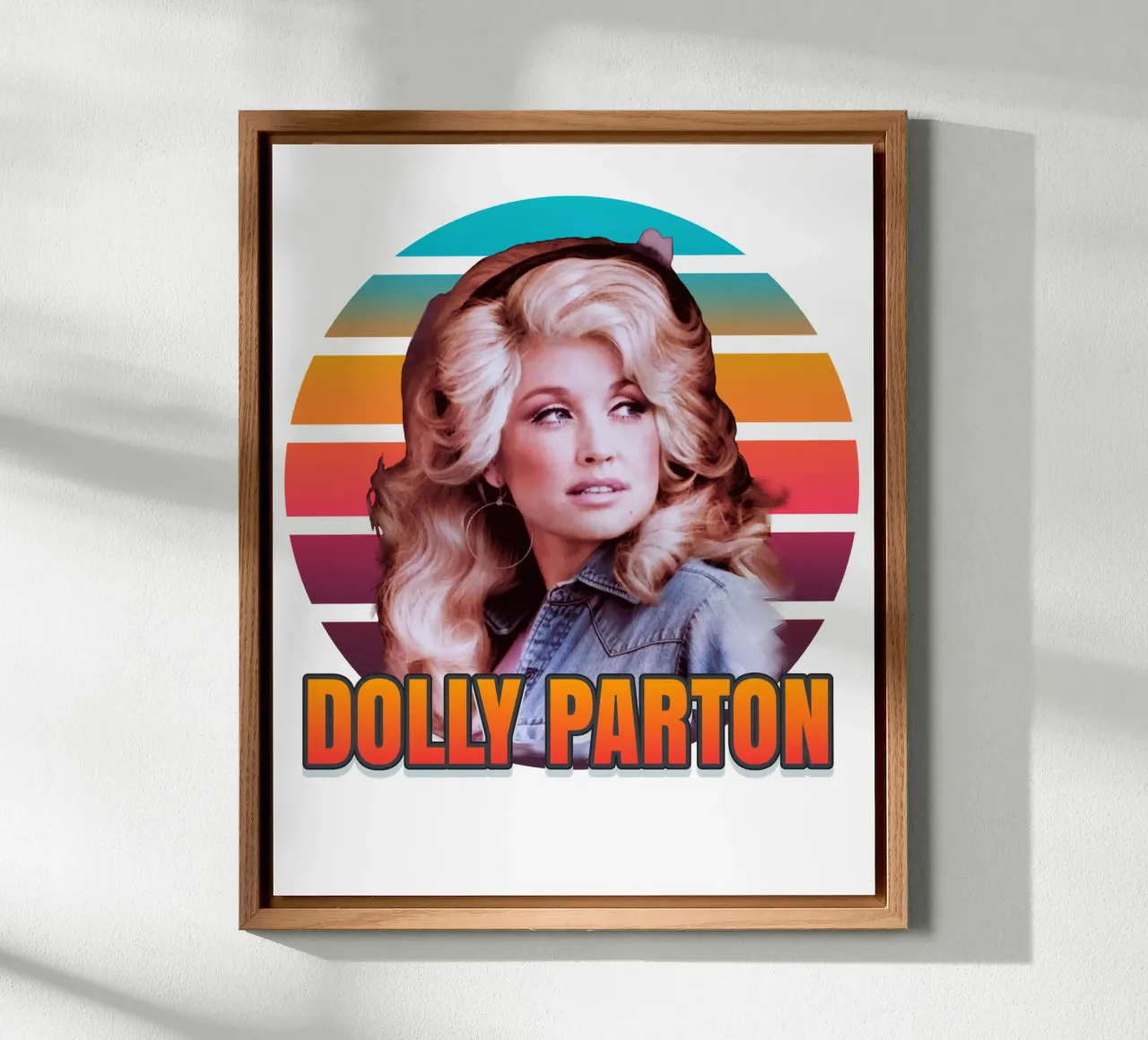 Dolly Parton vintage style alu-dibond by Lembayung art