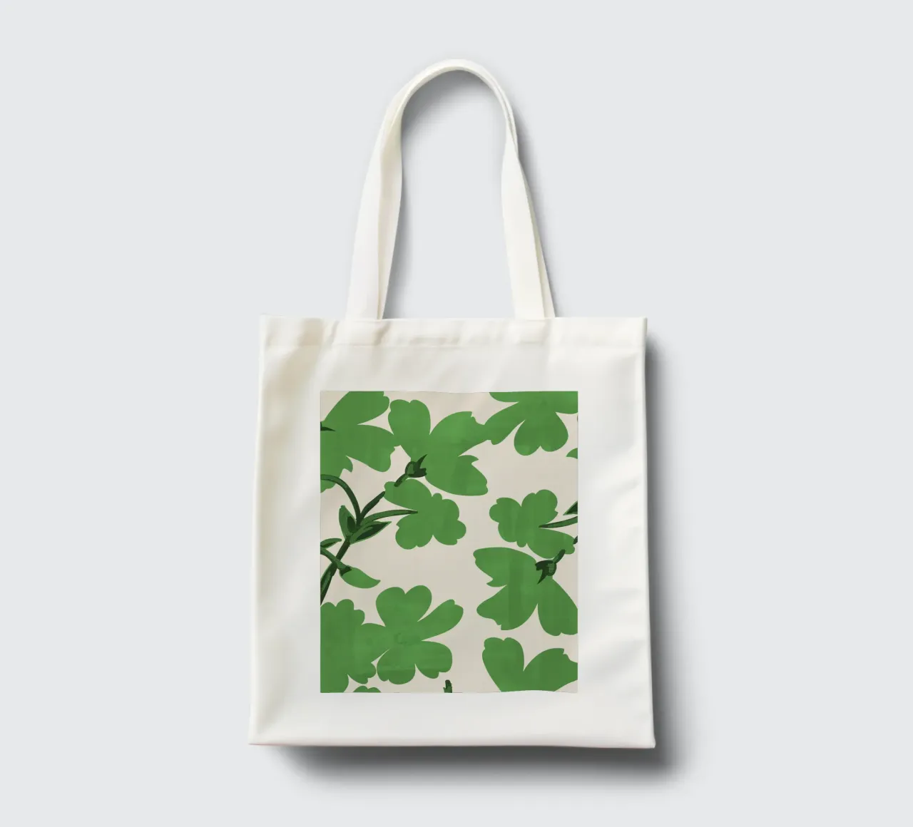Fiori verdi borsa in juta da ThingDesign
