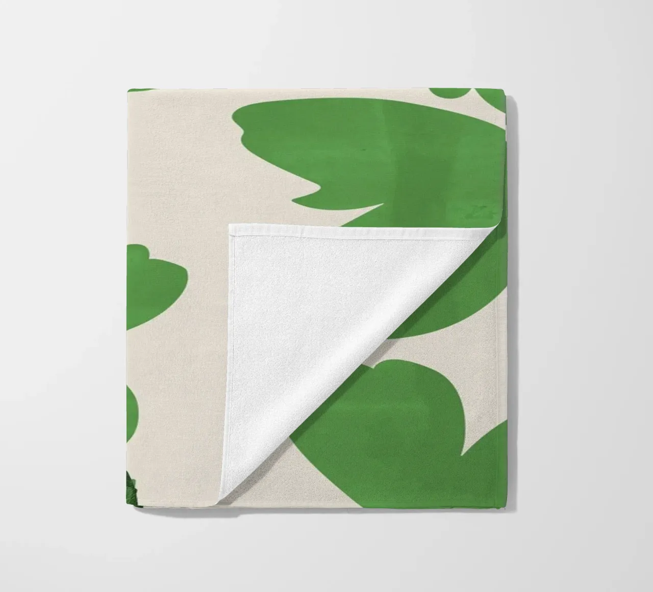 Fiori verdi telo mare da ThingDesign