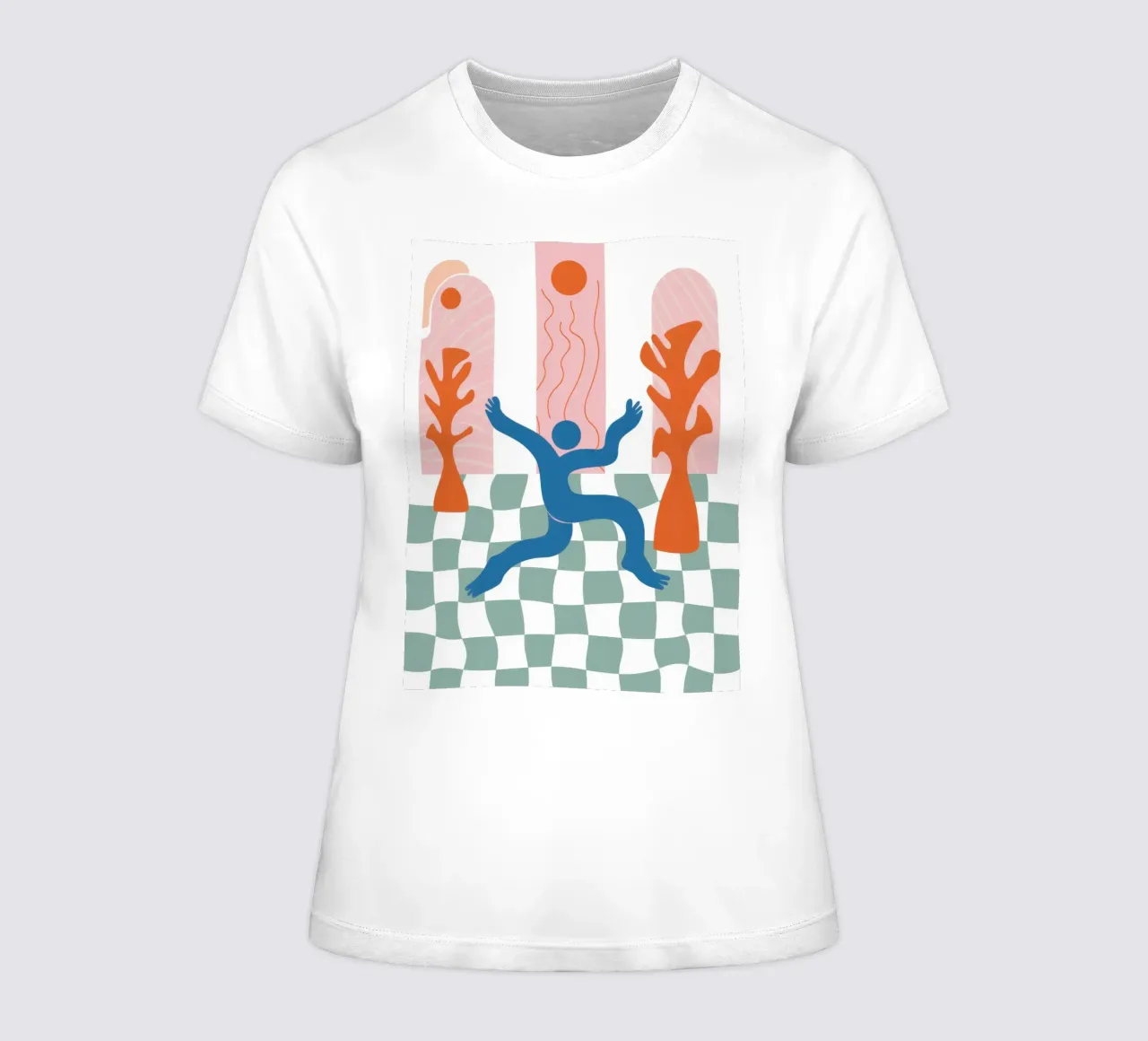 Befreiung des karierten Bodens Frauen T-Shirt von Prism Ritual