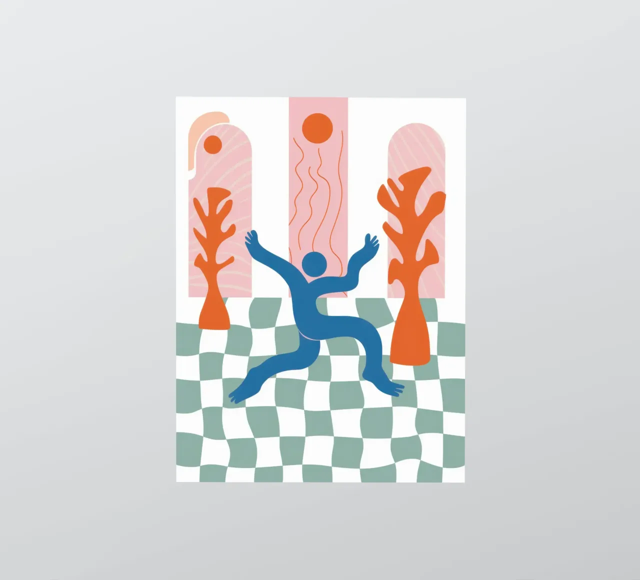 Befreiung des karierten Bodens Sticker von Prism Ritual