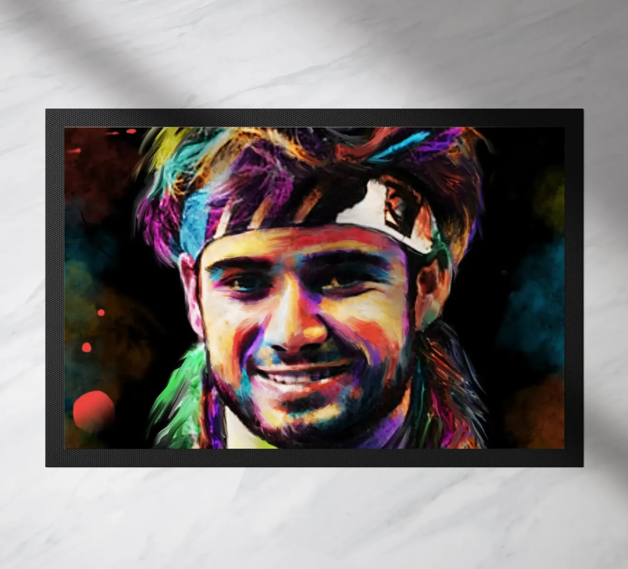 Andre Agassi abstract colorful pop art portrait zerbino da Lembayung art