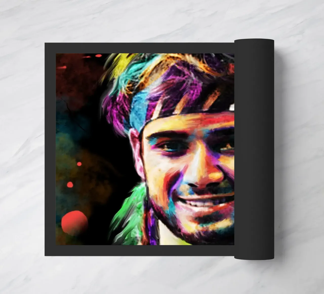 Andre Agassi abstract colorful pop art portrait zerbino da Lembayung art