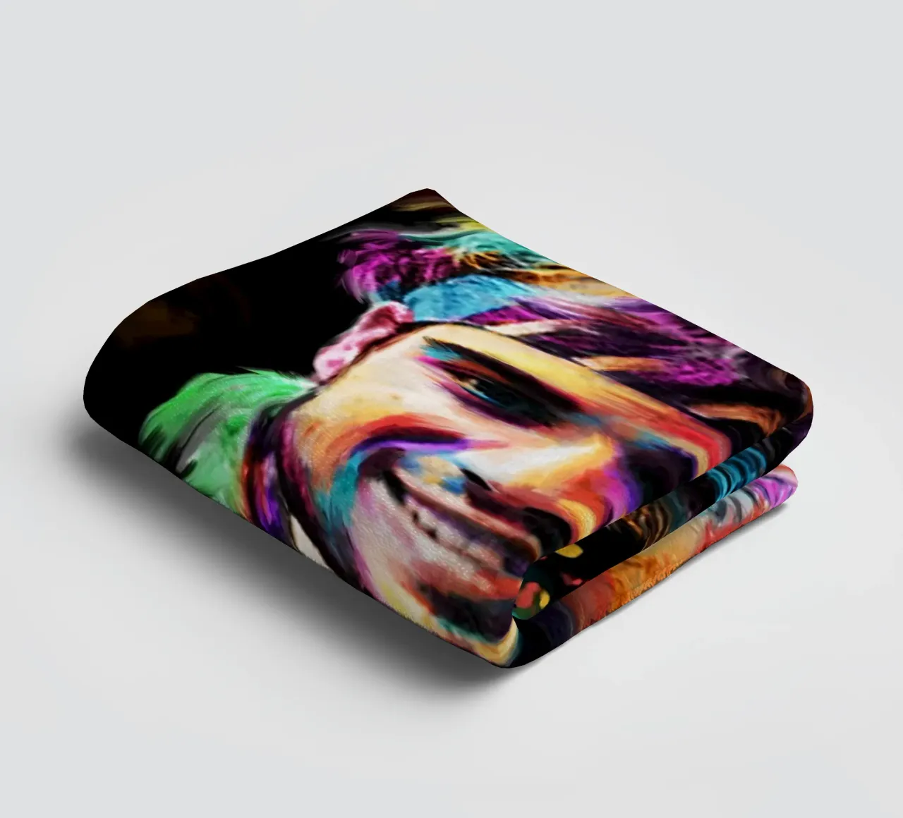 Andre Agassi abstract colorful pop art portrait asciugamano da bagno da Lembayung art