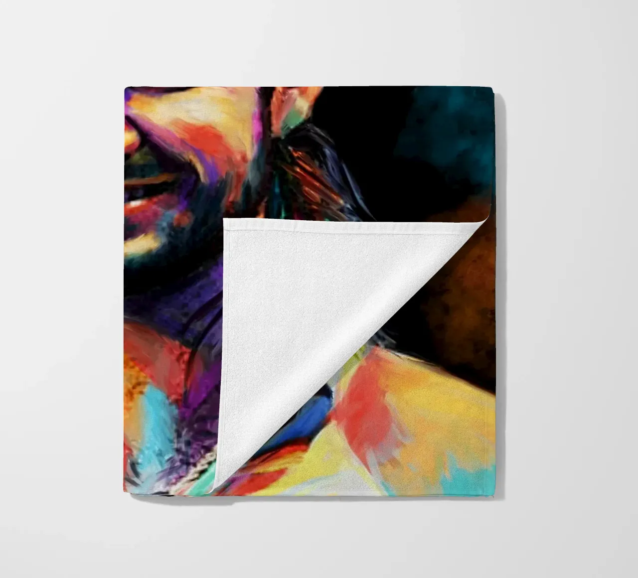 Andre Agassi abstract  colorful pop art portrait telo mare da Lembayung art