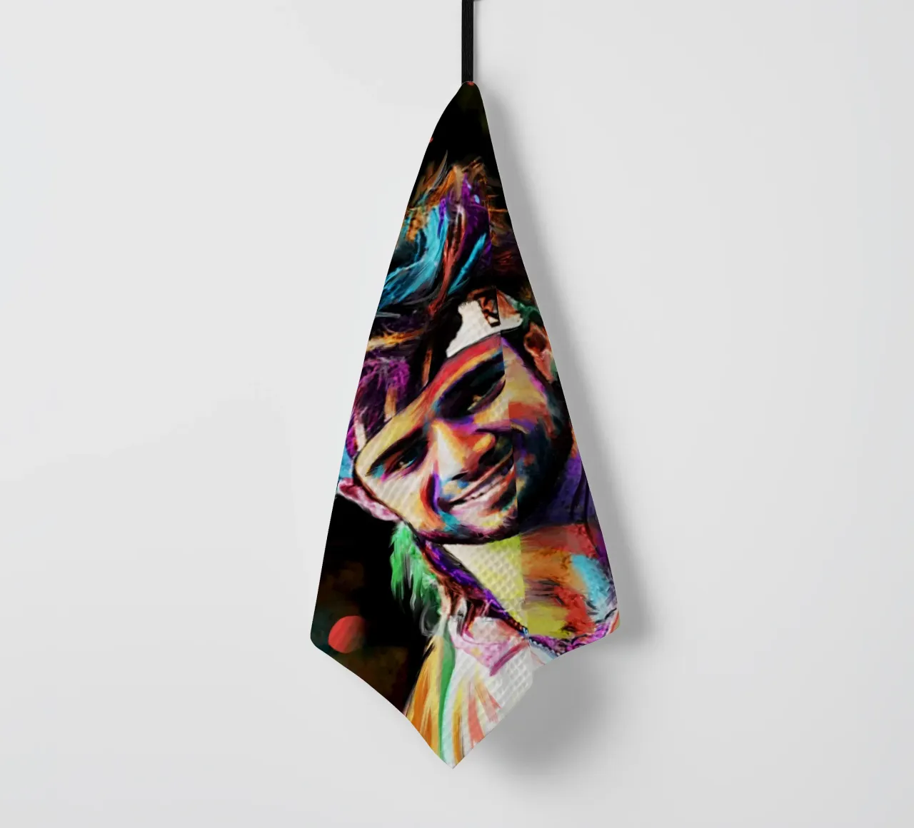 Andre Agassi abstract colorful pop art portrait canovaccio da cucina da Lembayung art