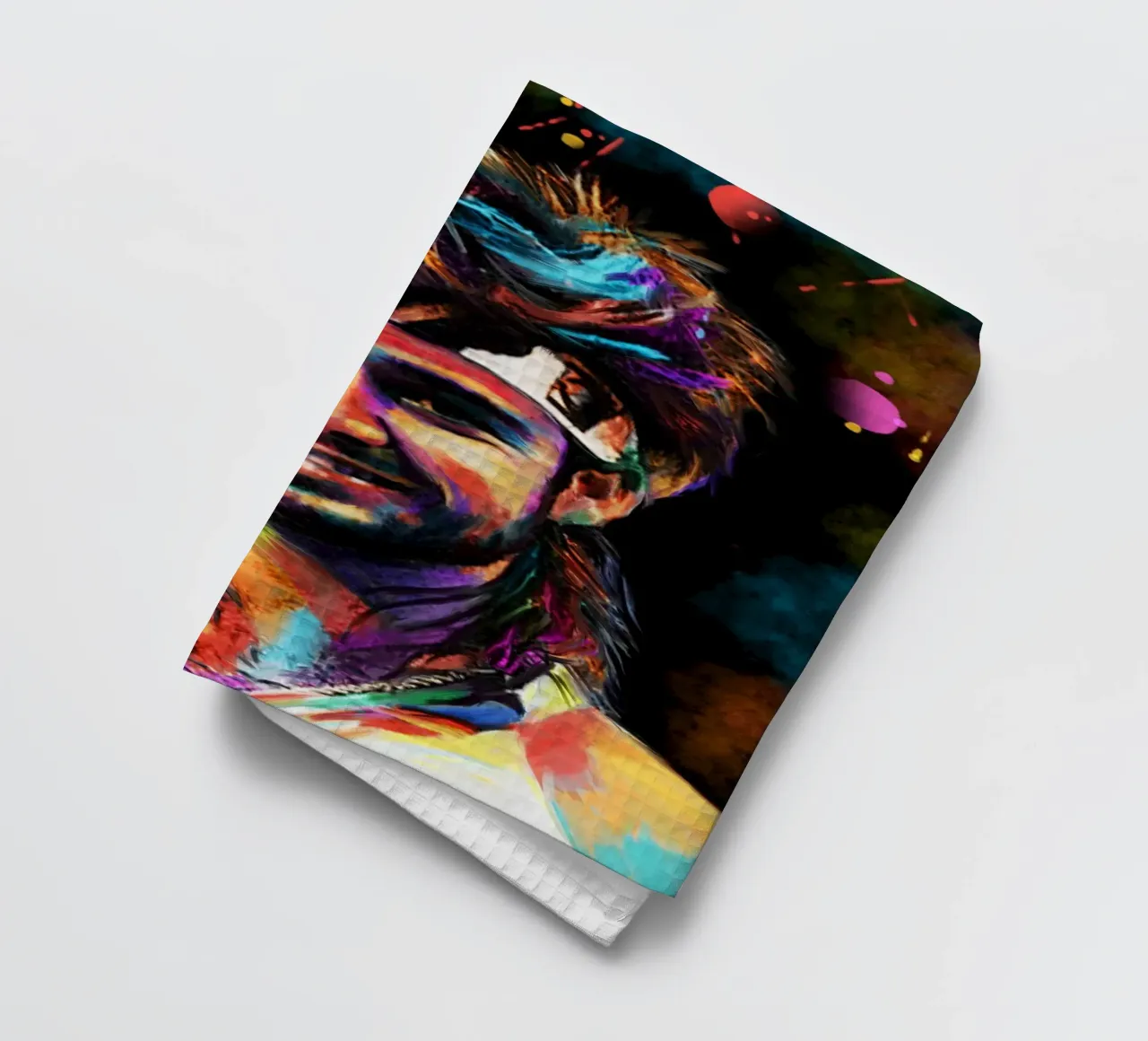 Andre Agassi abstract colorful pop art portrait canovaccio da cucina da Lembayung art