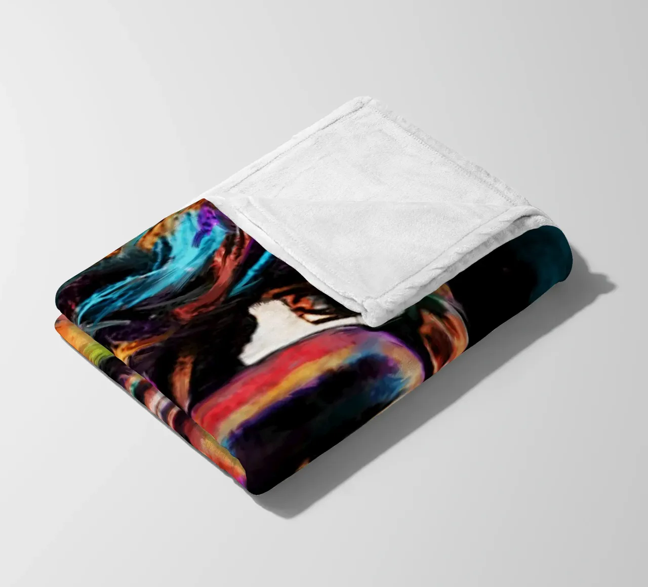 Andre Agassi abstract colorful pop art portrait coperta in pile da Lembayung art