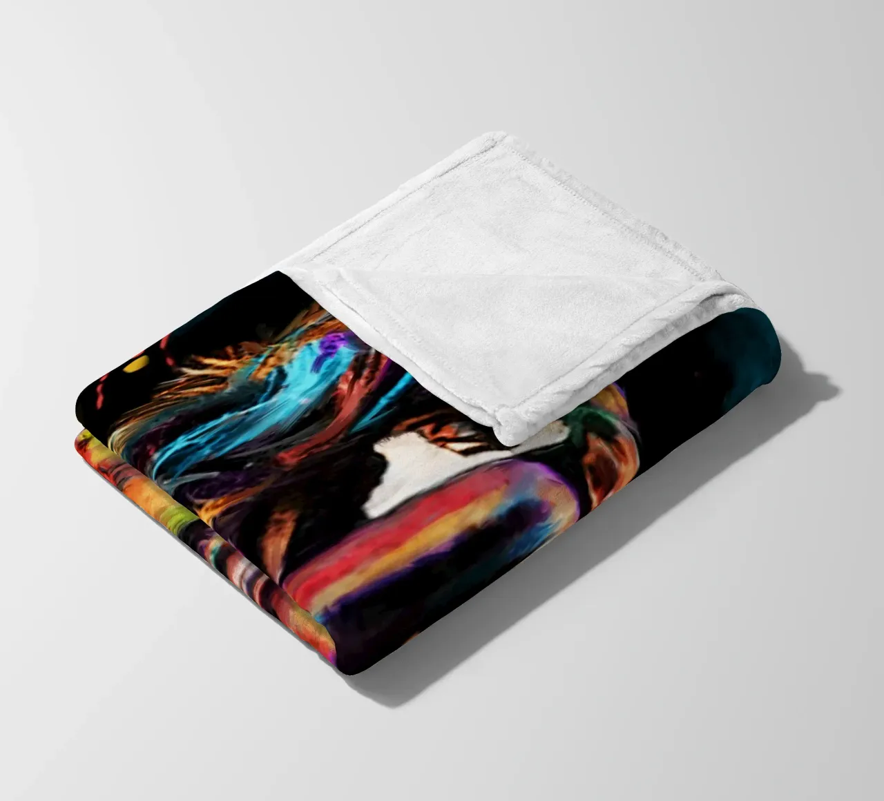 Andre Agassi abstract colorful pop art portrait coperta in pile da Lembayung art