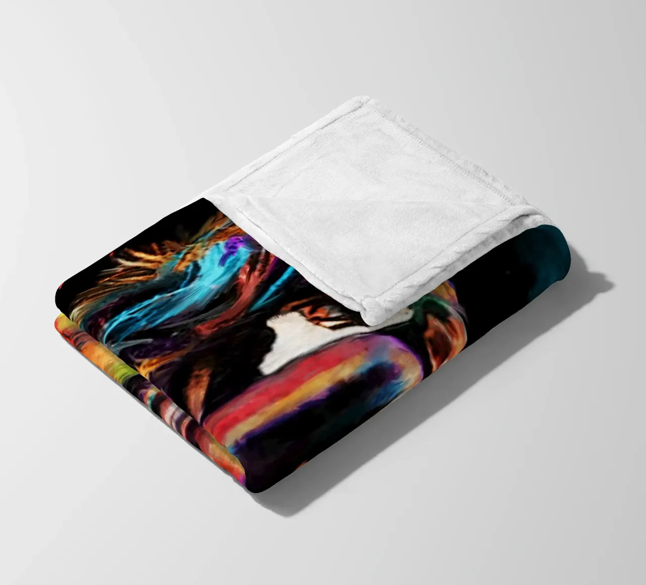 Andre Agassi abstract colorful pop art portrait coperta in pile da Lembayung art