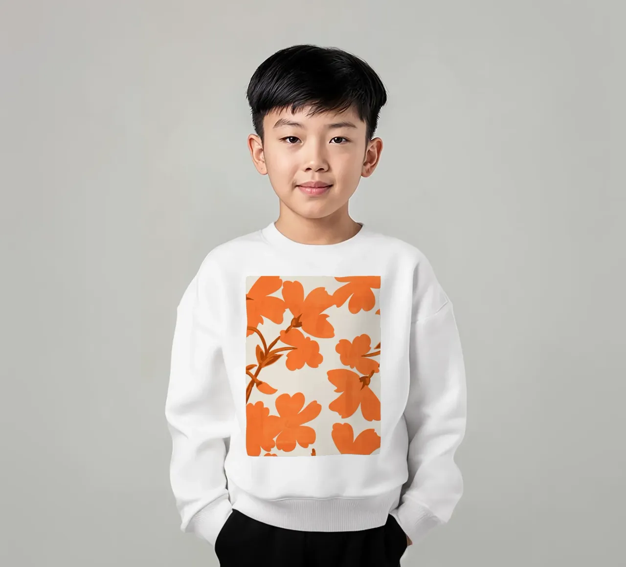 Fiori d'arancio felpa bambino da ThingDesign