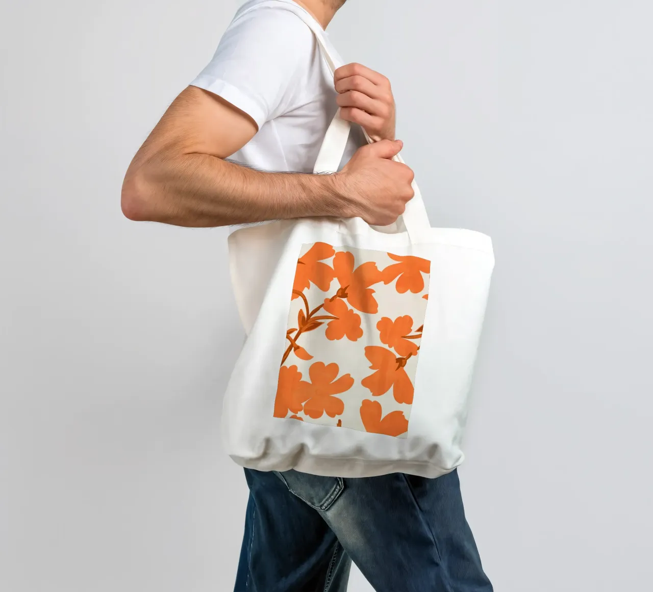 Fiori d'arancio borsa in juta da ThingDesign